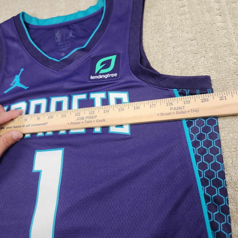 Lamelo Ball Charlotte Hornets Jersey Men Medium Nike Statement Swingman Purple